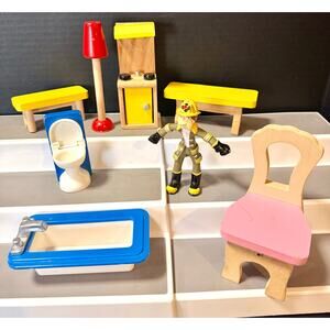 KidKraft Everyday Heroes Wooden Playset furniture doll house